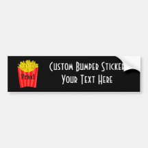 Fried Fries Bumper Sticker