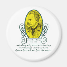Friedrich Nietzsche Magnets Pour Réfrigérateur