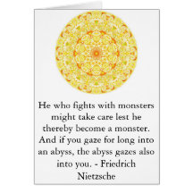 Friedrich Nietzsche - profound quotation Cards