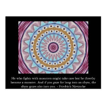 Friedrich Nietzsche - profound quotation Post Card
