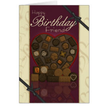 Friend Birthday Card - Chocolates