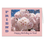 FRIEND cards Happy Birthday to You! Blossoms