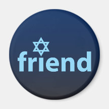 Friend of Israel Refrigerator Magnet
