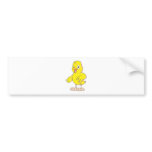 Friendly Baby Chicken Bumper Stickers