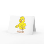 Friendly Baby Chicken Card