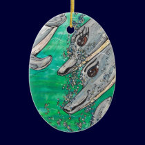 Friendly Dolphin Pod ornaments