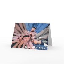 Friendly Feet Greeting Cards