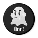 Friendly Halloween Ghost Refrigerator Magnet