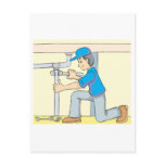 Friendly Plumber Cartoon Post Cards