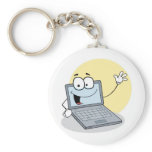 Friendly Waving Laptop Key Chain