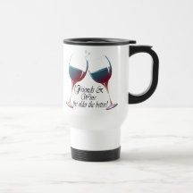Friends and Wine, the older the better, Wine Gifts Mugs