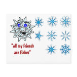 Friends are Flakes Postcard