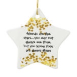 friends are like stars star ornament