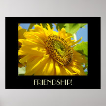 FRIENDS Art Gifts FRIENSHIP! Sun Flower Art Prints