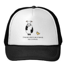 Friends Don't Let Friends Eat Friends Mesh Hats
