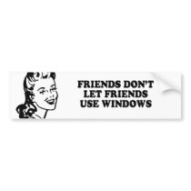 FRIENDS DONT LET FRIENDS USE WINDOWS T-shirt