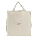 Friends embroidered bags