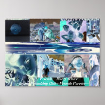 Friends Every Where Art / Poster/ Matte Art