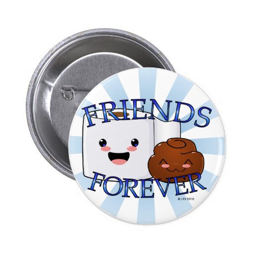 Friends Forever Happy Poo and TP button
