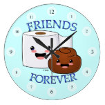 Friends Forever Happy Poo and TP Clock