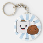 Friends Forever Happy Poo and TP Keychain