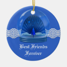 Friends Forever Heart Christmas Ornament