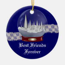 Friends Forever Heart Christmas Ornament
