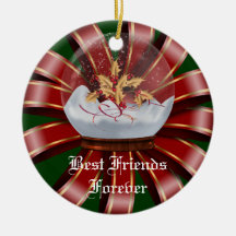 Friends Forever Heart Christmas Ornament