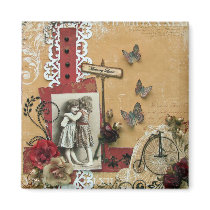 Friends Forever Refrigerator Magnet