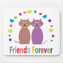friends forever mouse pad