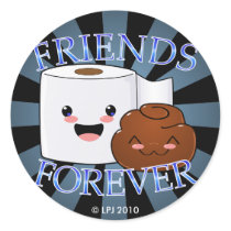Friends Forever Poo and TP Stickers