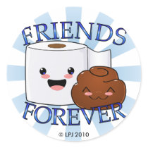 Friends Forever Poo and TP Stickers