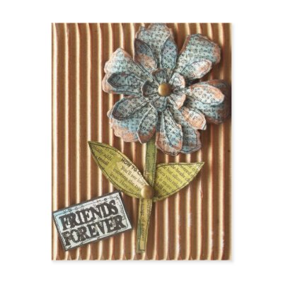 Friends Forever Postcard by queenkatstampco