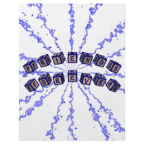 Friends Forever toy blocks in blue Flyer