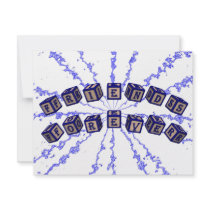 Friends Forever toy blocks in blue Personalized Invites
