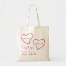 Friends Forever Twins For Life Tote Bag