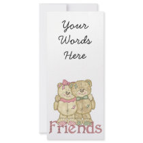 Friends Teddy Bear Pair - Original Colours