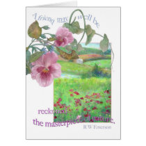 Friendship greeting with impressionist landscape cards