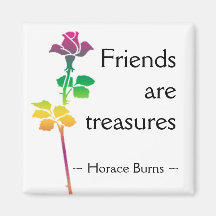 Friendship Quotation - Motivational Quote Fridge Magnets