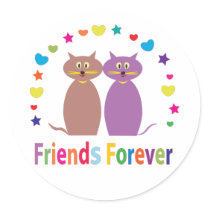 Friendship Round Sticker