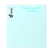 friendship/whimsical dog notepad