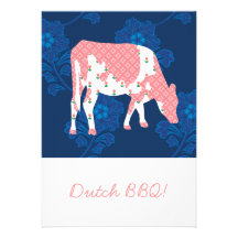 Friesian cow, Friese koe Custom Invitation