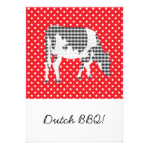Friesian cow, Friese koe Custom Invite