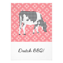 Friesian cow, Friese koe Personalized Invites