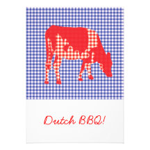 Friesian cow, Friese koe Personalized Invites