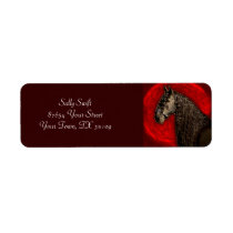 Friesian Horse Address Labels