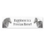 Friesian Horse Bumper Sticker