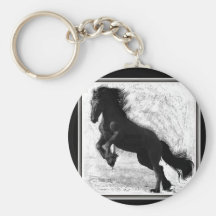 Friesian Power Keychain