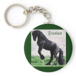 Friesians Rock Keychain, customizable