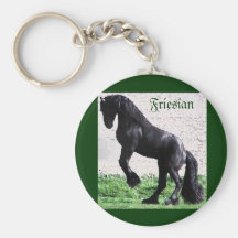 Friesians Rock Keychain, customizable
